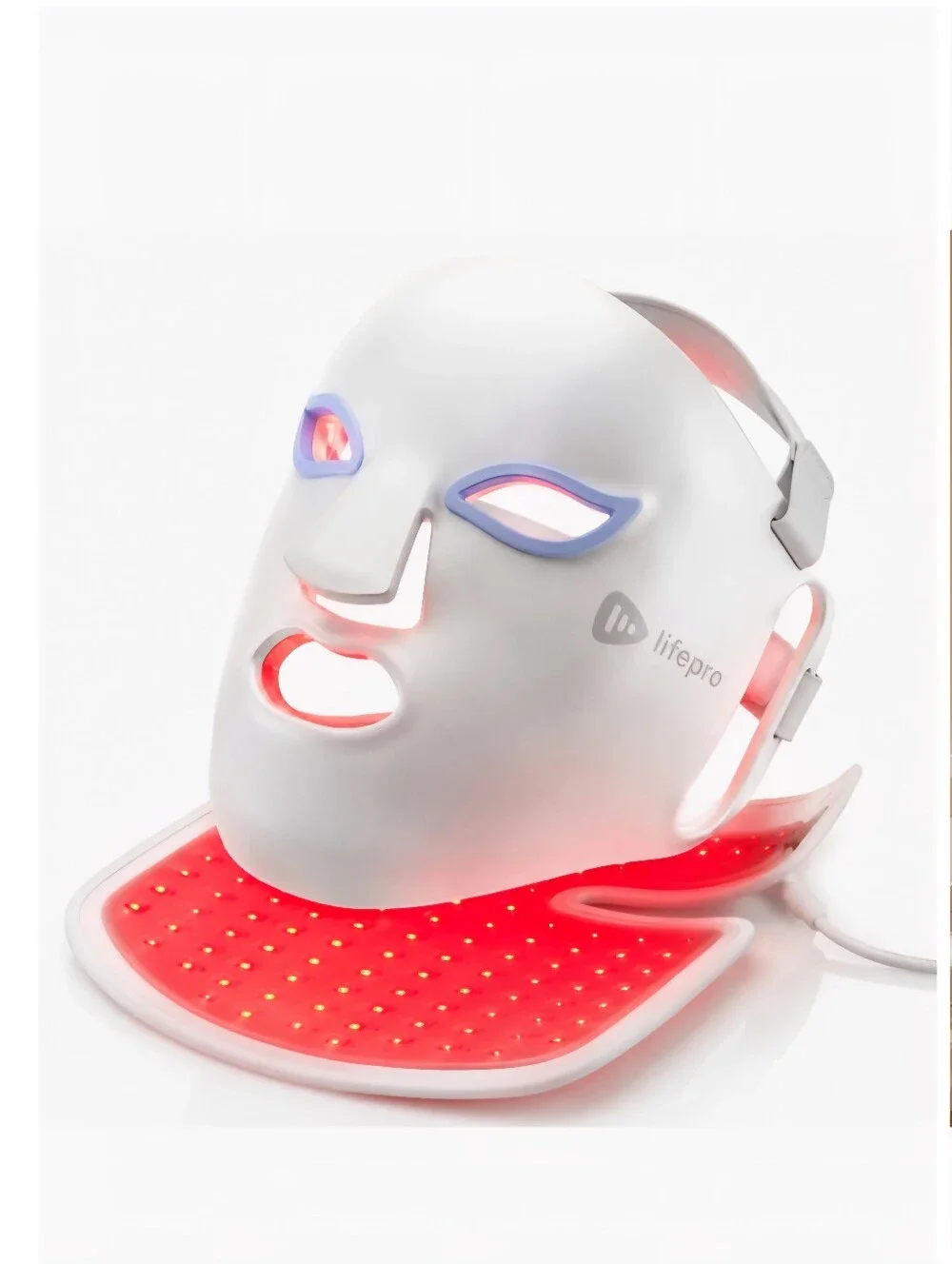 NEW Lifepro RevitaGlow Pro LED Red Light Therapy Mask Silicone For Face and Neck